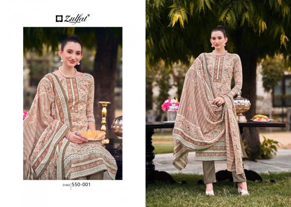 Zulfat Hakoba 550 Cotton Printed Dress Material Collection